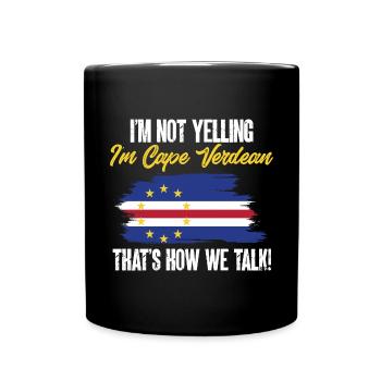 Cape Verde flag Cabo Verde flag - Full Colour Mug - black - Front