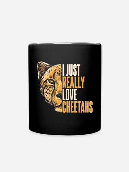 Visage de guépard - Mug uni - noir