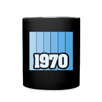 Né en 1970 - Mug uni - noir - Devant