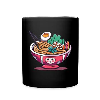 Ramen Magic: Kawaii Graphics pour les amateurs de Ramen - Mug uni - noir - Devant