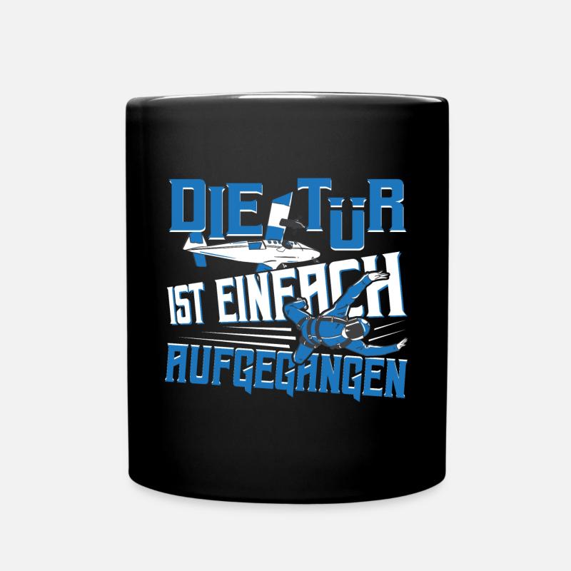 Fallschirmsprung Fallschirm - Tasse einfarbig - Schwarz