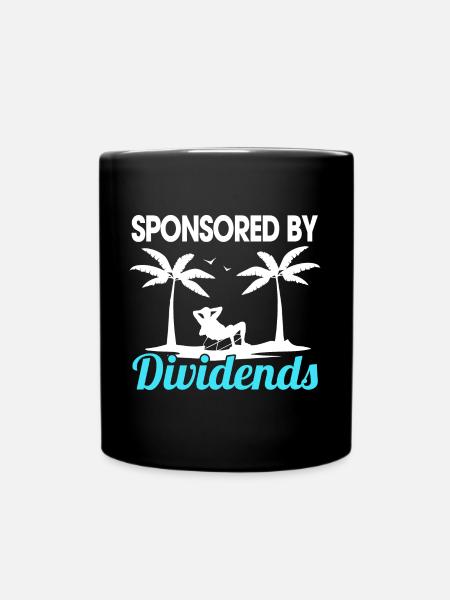 Commandité par Dividend Shareholder Stock Market - Mug uni - noir