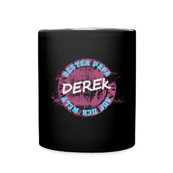 Vatertag Derek - Tasse einfarbig - Schwarz - Vorne