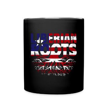 Drapeau du Libéria Libériens - Mug uni - noir - Devant