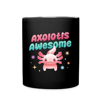 Axolotls Fantastisches Design für Axolotl Fans - Tasse einfarbig - Schwarz - Vorne