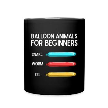 Balloon Animal Party Balloon Artist - Full Colour Mug - black - Front