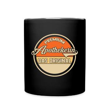 Apotheke Pharmazie Mediziner Apothekerin - Tasse einfarbig - Schwarz - Vorne