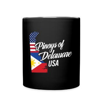Filipinos of Delaware Design für stolze Fil-Ams - Tasse einfarbig - Schwarz - Vorne
