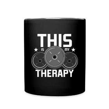 Entraînement, Fitness, Gym, Entraînement, Sports, Fun - Mug uni - noir - Devant
