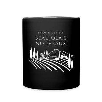 Beaujolais Day November 16th 2023 - Full Colour Mug - black - Front