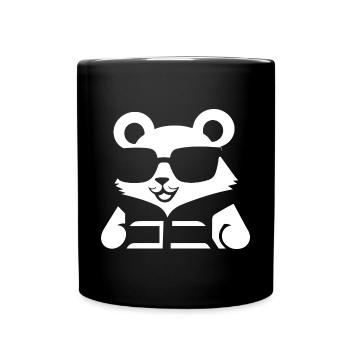 Hamster drôle avec des lunettes de soleil Hamsters - Mug uni - noir - Devant