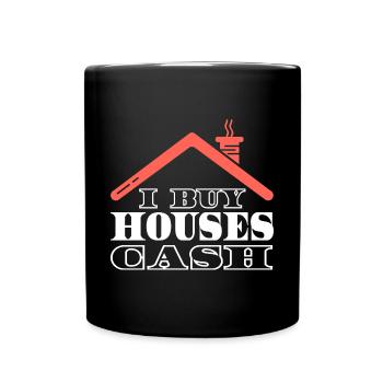 J’achète des maisons au comptant Investisseur immobilier - Mug uni - noir - Devant