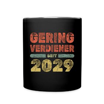 2029 - Tasse einfarbig - Schwarz - Vorne
