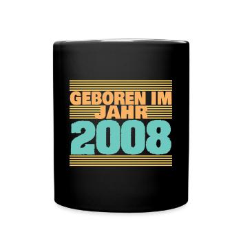 2008 - Tasse einfarbig - Schwarz - Vorne