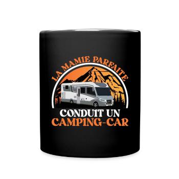 La Mamie Parfaite Conduit un Camping-Car - Mug uni - noir - Devant