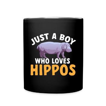 Hippopotame Hippopotame - Mug uni - noir - Devant