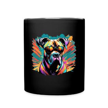 Cane Corso - Tasse einfarbig - Schwarz - Vorne