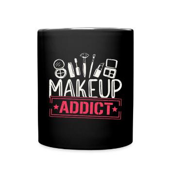 Makeup Artist Beautician & - Tasse einfarbig - Schwarz - Vorne