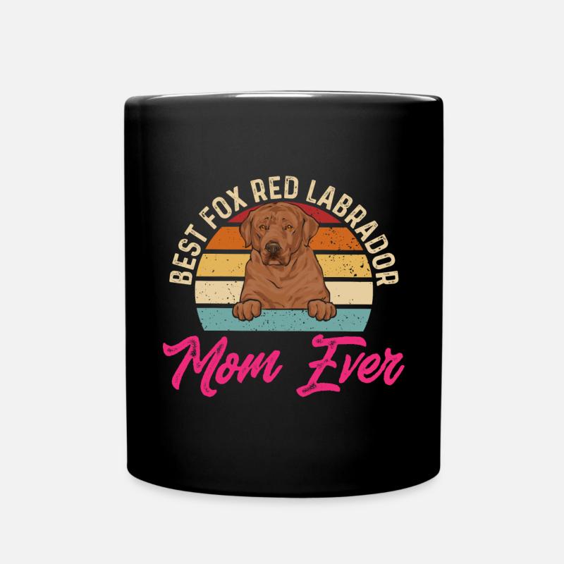 Foxred Labrador Fuchsroter Labrador Retriever - Tasse einfarbig - Schwarz