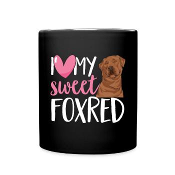 Foxred Labrador Fox Red Labrador Retriever - Full Colour Mug - black - Front