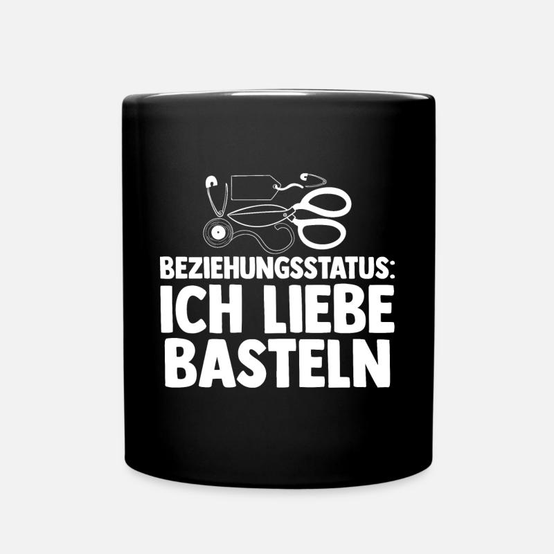 Beziehungsstatus Bastler Bastelunterricht Basteln - Tasse einfarbig - Schwarz