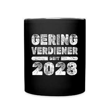 2028 - Tasse einfarbig - Schwarz - Vorne
