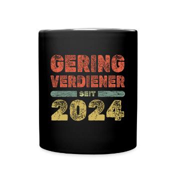 2024 - Tasse einfarbig - Schwarz - Vorne