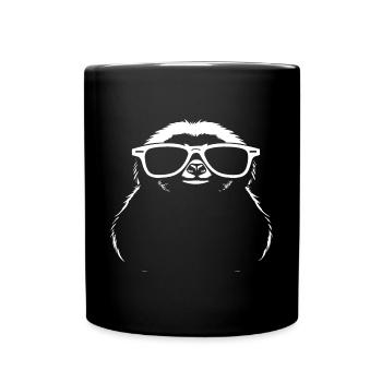 Paresseux Anime Paresseux Manga Paresseux Lunettes de soleil - Mug uni - noir - Devant