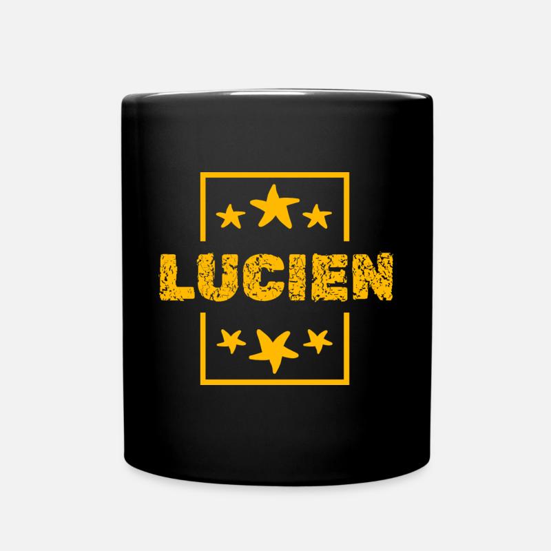 Lucien als Lucien - Tasse einfarbig - Schwarz