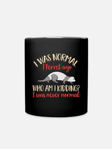 Furet, propriétaire de furet - Mug uni - noir