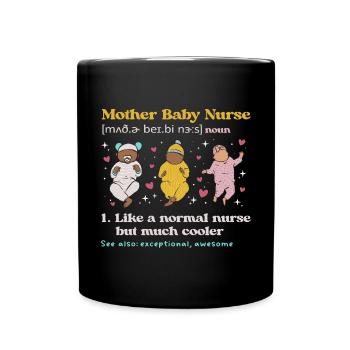 Infirmière Bébé Maternité Infirmière - Mug uni - noir - Devant