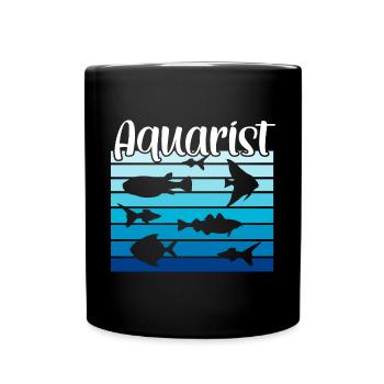 Drôle d’amateur d’aquarium disant citation du propriétaire de l’aquarium - Mug uni - noir - Devant