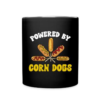 Corn Dog Corndog - Full Colour Mug - black - Front