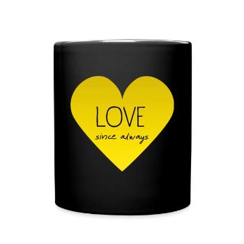 L’AMOUR depuis toujours - Mug uni - noir - Devant