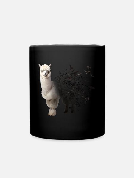 Alpaka - Tasse einfarbig - Schwarz