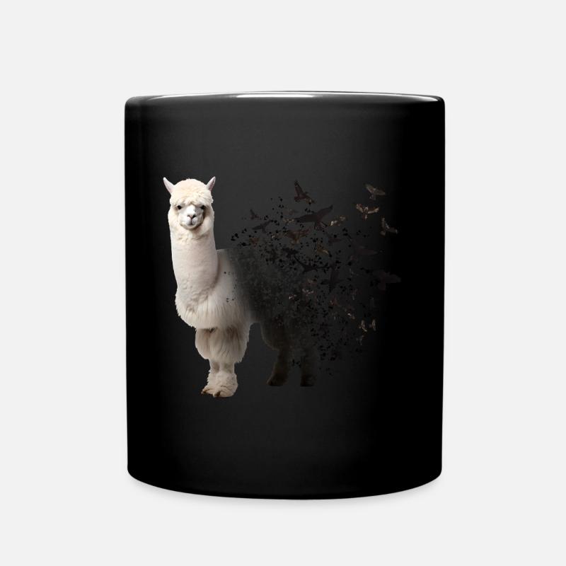 Alpaka - Tasse einfarbig - Schwarz