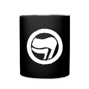 Symbol Antifaschistische Aktion - Tasse einfarbig - Schwarz - Vorne