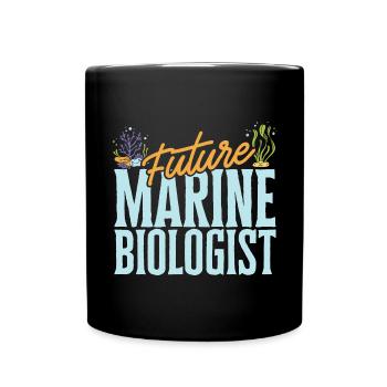 Marine Biology Ocean Marine Biologist - Full Colour Mug - black - Front