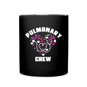 Pulmonary Crew - Respiratory Health - Full Colour Mug - black - Front