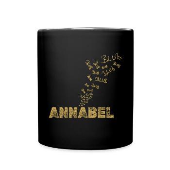 Geschenk für Annabel - Tasse einfarbig - Schwarz - Vorne