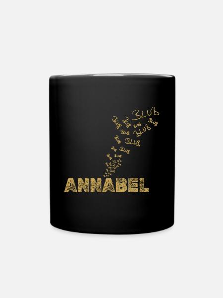 Geschenk für Annabel - Tasse einfarbig - Schwarz