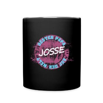 Josse comme fête des pères - Mug uni - noir - Devant