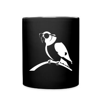 Lustiger Vogel mit Sonnenbrille Cool Bourke's Parak - Tasse einfarbig - Schwarz - Vorne