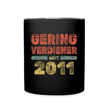Millésime 2011 - Mug uni - noir - Devant