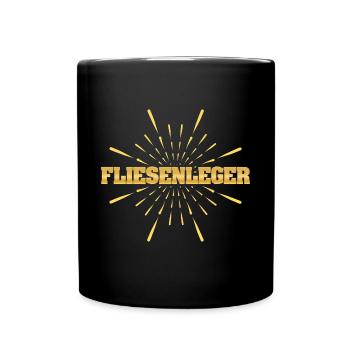 Cadeau pour carreleur - Mug uni - noir - Devant