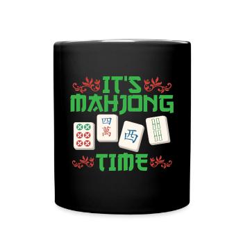 Cadeau pour les fans de Mahjong - Mug uni - noir - Devant