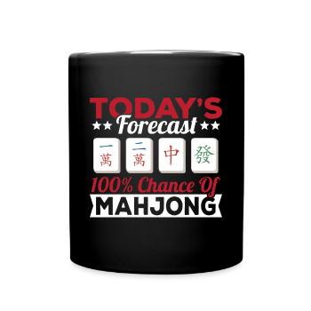 Cadeau pour les fans de Mahjong - Mug uni - noir - Devant