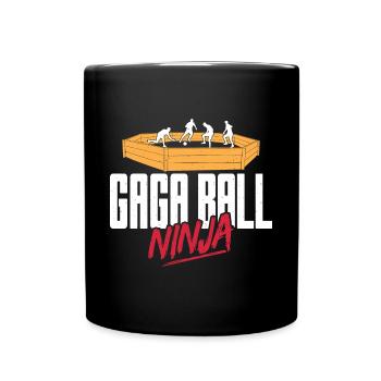 Gaga Ball Dodgeball Gagaball Player Gaga Ball - Full Colour Mug - black - Front