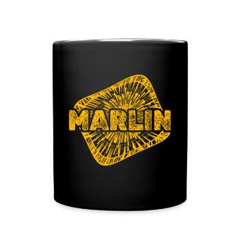 Geschenk für Marlin - Tasse einfarbig - Schwarz - Vorne