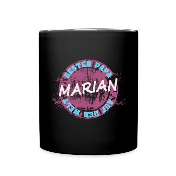 Fête des pères Marian - Mug uni - noir - Devant